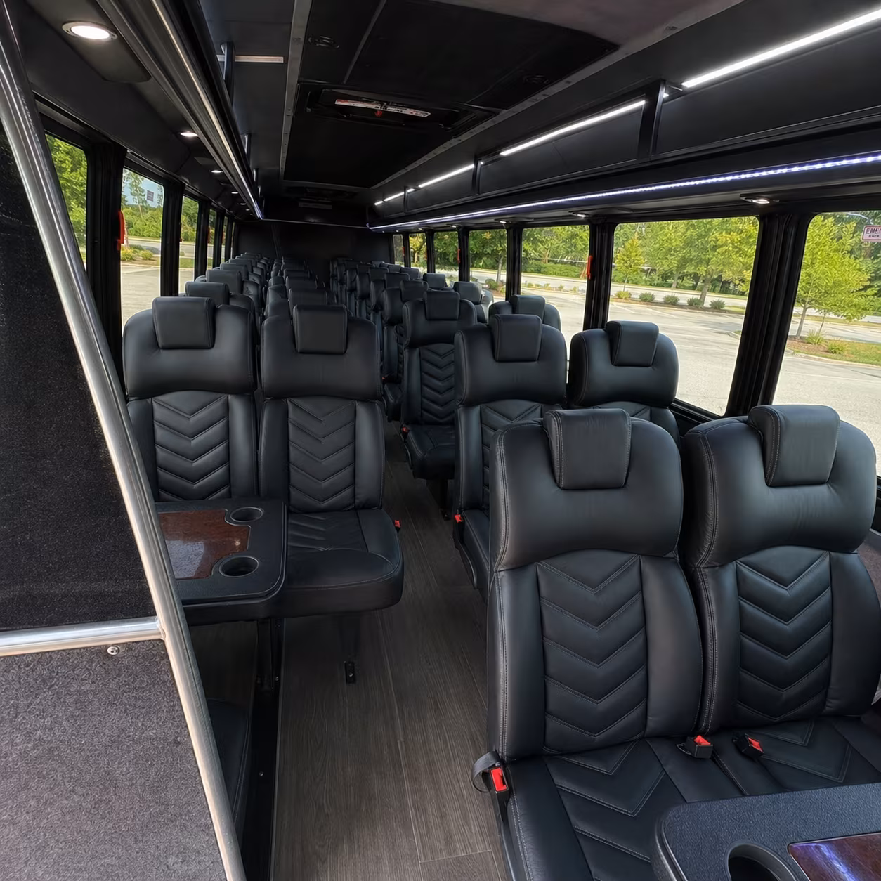28 passenger minibus interior