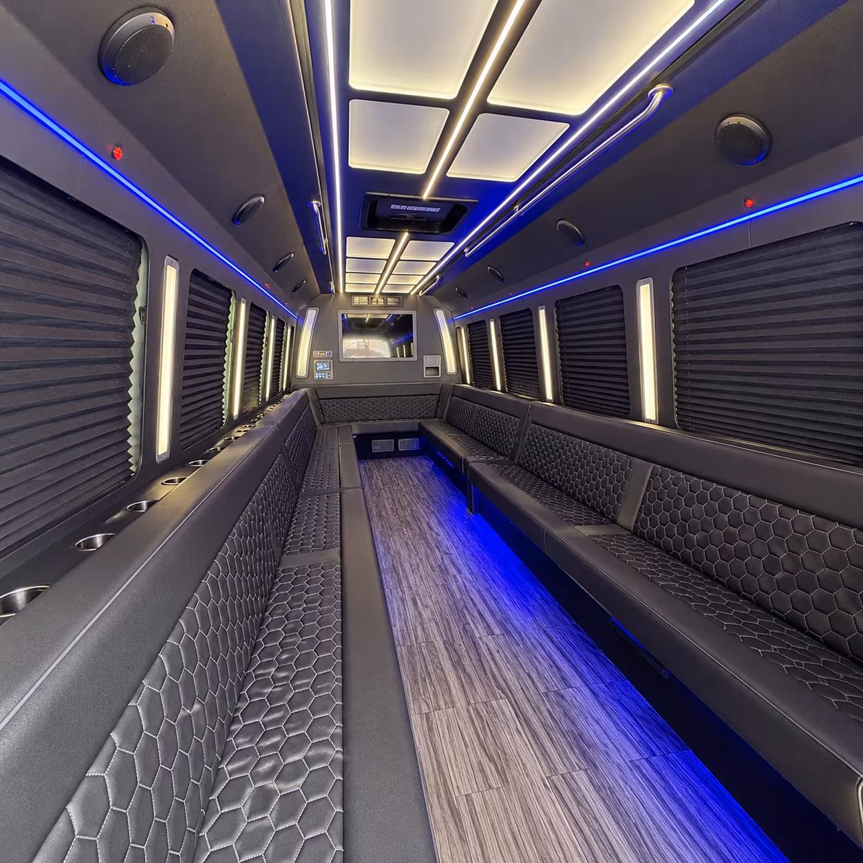 phoenix 30 passenger party bus interior