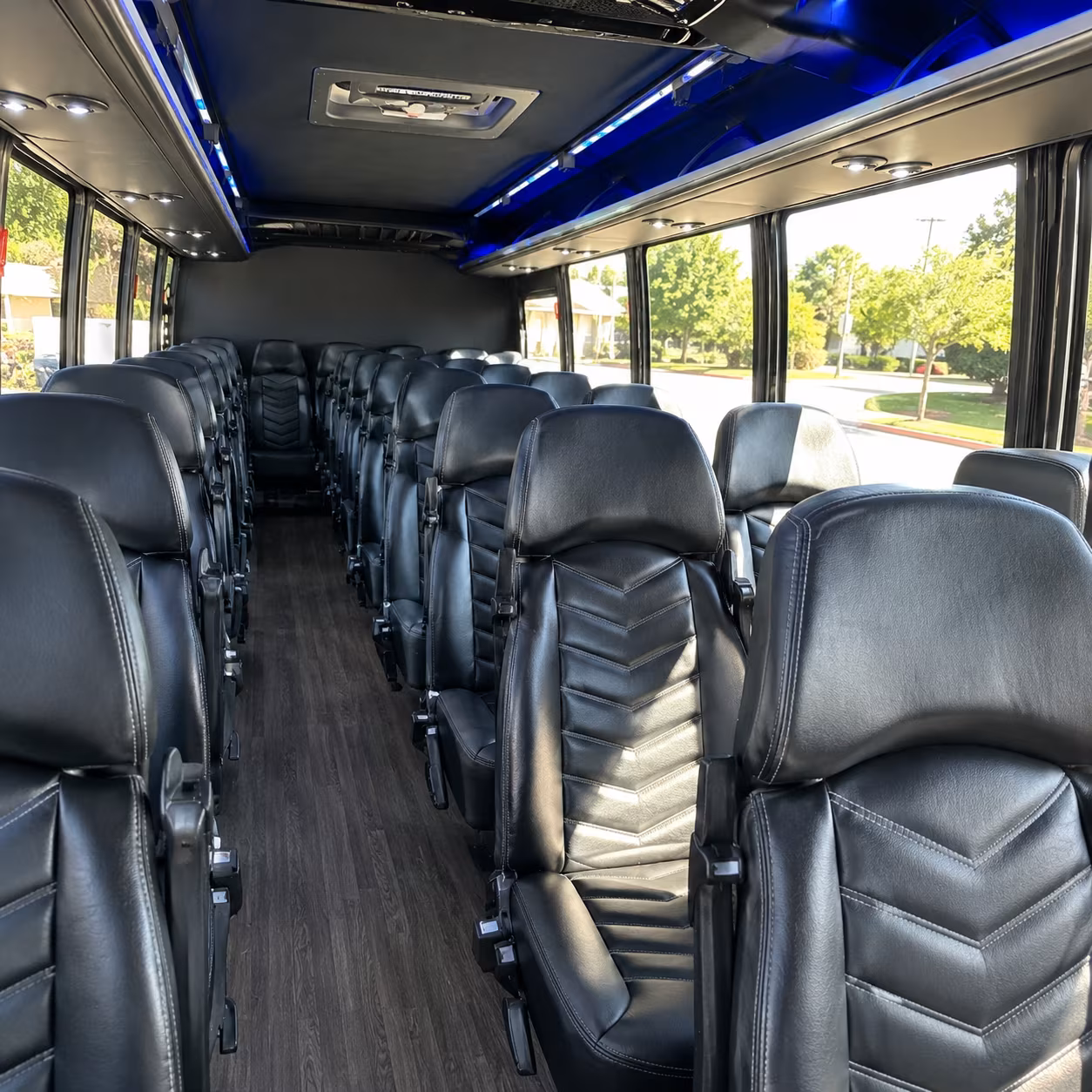 phoenix 35 passenger minibus inside