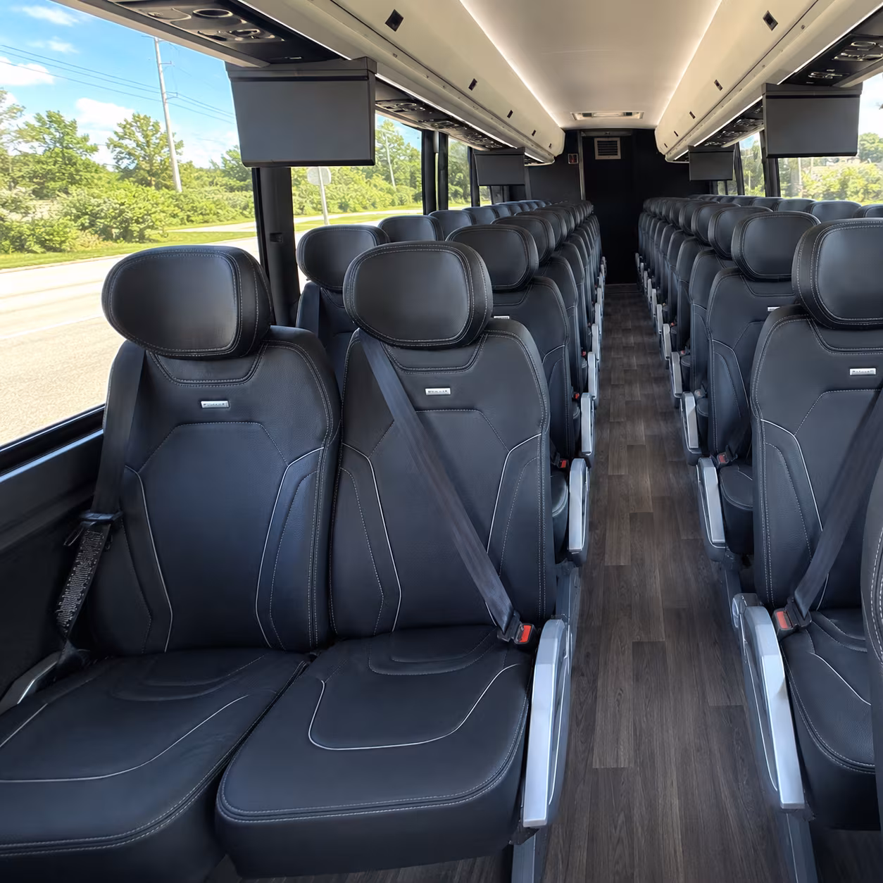 phoenix 47 passenger charter bus inside
