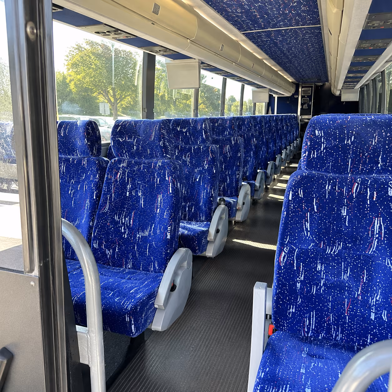 phoenix 50 passenger charter bus inside